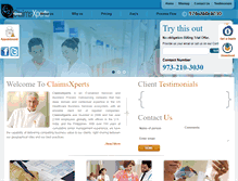 Tablet Screenshot of claimsxperts.com